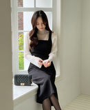 Melt Bustier Adjust Strap Long One Piece