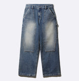 Hold Double Knee Wide Denim Pants