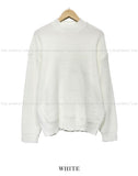 Overfit mock neck knit