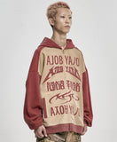 [PBA] Total Logo Applique Zip-Up Hoodie