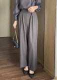 Berzel Pintuck Adjust Wide Slacks