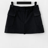 Leaf pocket mini skirt