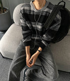 Stripe mix loose knit