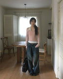 [MADE] Devon cut washing wide denim pants