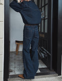 Herries Flare Raw Denim Pants