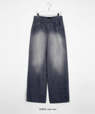 Hibis corduroy washed wide pants