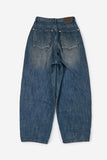 Morgan reverse pocket wide denim pants