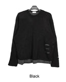 Loaded Layered Damage Knit