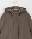 Runid quilted wool hood coat - Wool 50