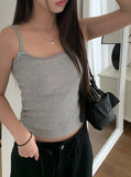 Cons Ribbon Lace Square Neck Strap Sleeveless