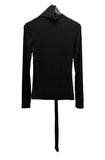 Scarf Round Slim Long Sleeve Tee