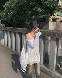 Luko Cable V Crop Cardigan