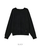 HAIRY WARM BOAT NECK KNIT