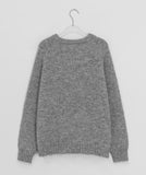 Genif Raglan Round Button Knit