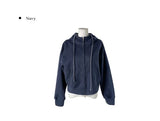 Inf Check Color Matching Two-Way Hood Zip-Up