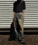 West cutting wide denim
