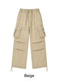 Benon Washed Buckle Cargo Pants
