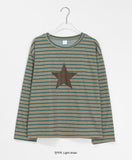 Notoi Star Stripe Long Sleeve Tee