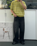 Luca Punching Short Sleeve Collar Knit