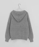 Kencol Warmer Hoode Zip-Up Knit Cardigan