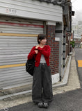 [Unisex] Cordinden Pigment Cargo Wide Pants