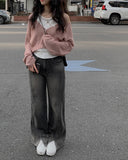 Blossom V-Neck Summer Knit Crop Cardigan