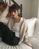 Knots Wrap Button Knit Cardigan