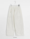 Nicory Banding String Corduroy Wide Pants
