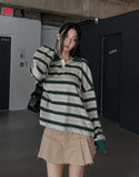 Hedin Stripe Collar Long Sleeve