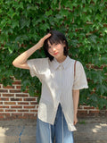Cubibi Roll-up Stripe Over Shirt