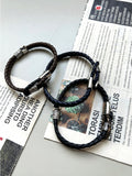 twist leather bracelet