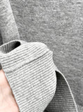 Leno One-Shoulder Off-Knit Top