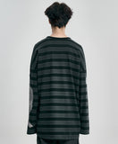 Geumone Washed Stripe Long Sleeves T-shirt