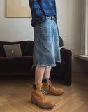 Luffy cut bermuda denim pants
