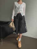 Multi-pocket D-ring Nylon Bermuda Pants