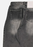 Vortex pintuck wide denim pants