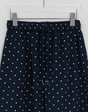 Giltes Dot Cotton Banding Wide Pants