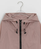Milta Check Over Hood Windbreaker