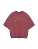[AG] Applique Pigment String Sweat Half Tee