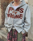 Paris Semi-Crop Hooded Zip-Up