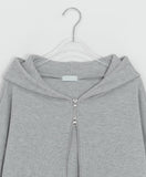 [unisex] Shikyo Waffle Two-Way Over Hood Zip-Up