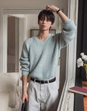 Claire V-neck Mohair Knit