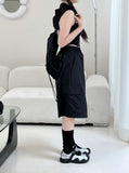 [UNISEX] Cargo Midi Nylon Pants