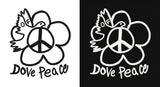 Dove Peace Flower Short Sleeve Tee
