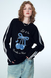 Ribbon Cherry Track Raglan Long Sleeve