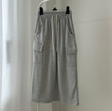 Sweat Cargo Long Skirt