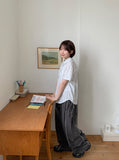 【BAON】Bidang Track Nylon Banding Wide Pants BAON (バオン) - ビダントラックナイロンバンディングワイド
