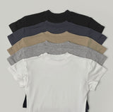 Span Slim Plain Short Sleeve T-shirt