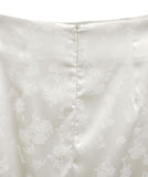 Rose Jacquard Satin Long Skirt