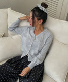 Smoothie Raglan Semi-Crop Cardigan SET - Scrunchie, Cardigan